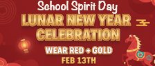 School Spirit Day - Lunar New Year - Celebration - Wear Red + Gold